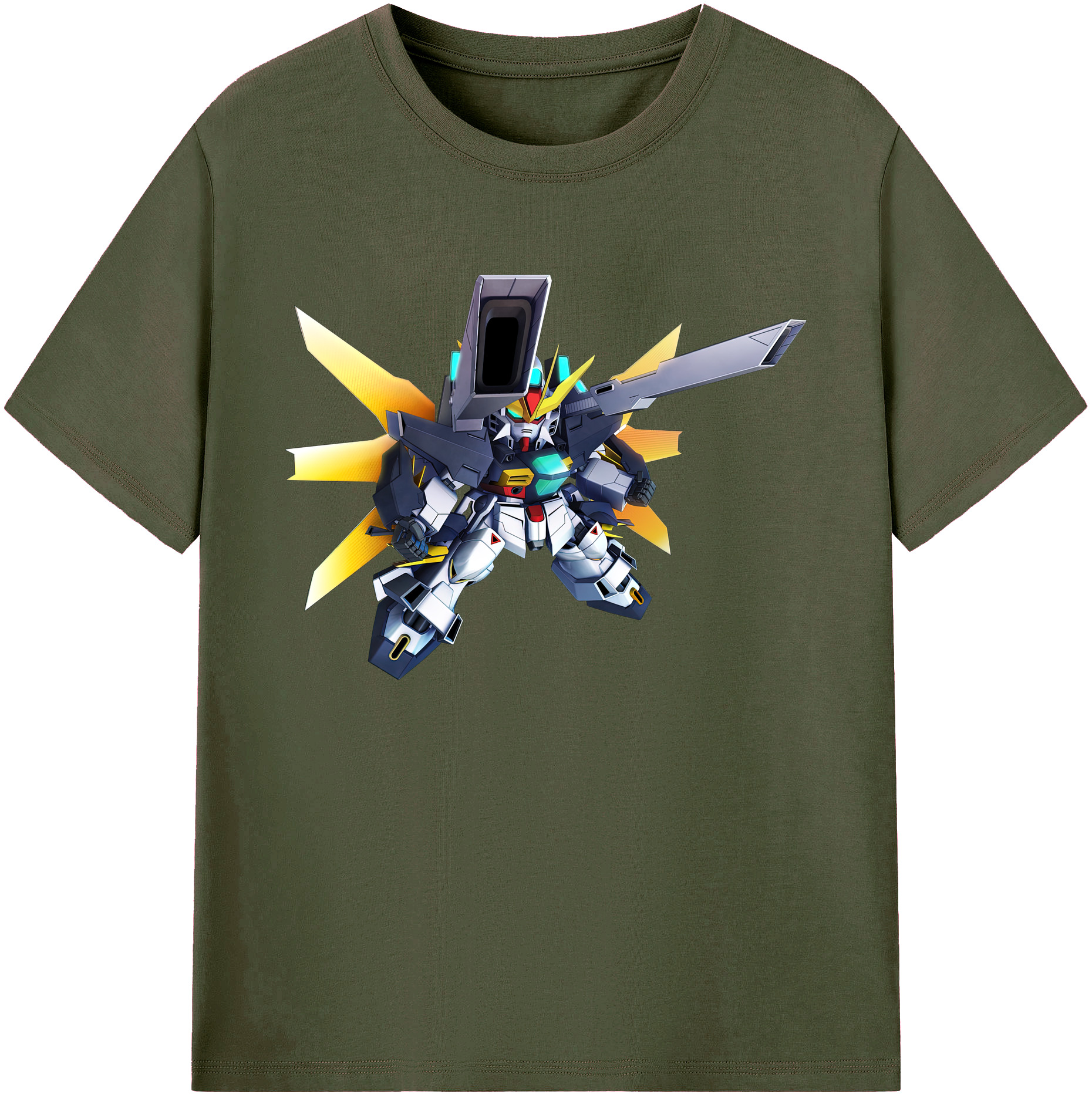 （画像用） 機動戦士ガンダム Mobile Suit Gundam 綿100％ メンズ半袖Tシャツ｜肌触りやわらか＆通気性